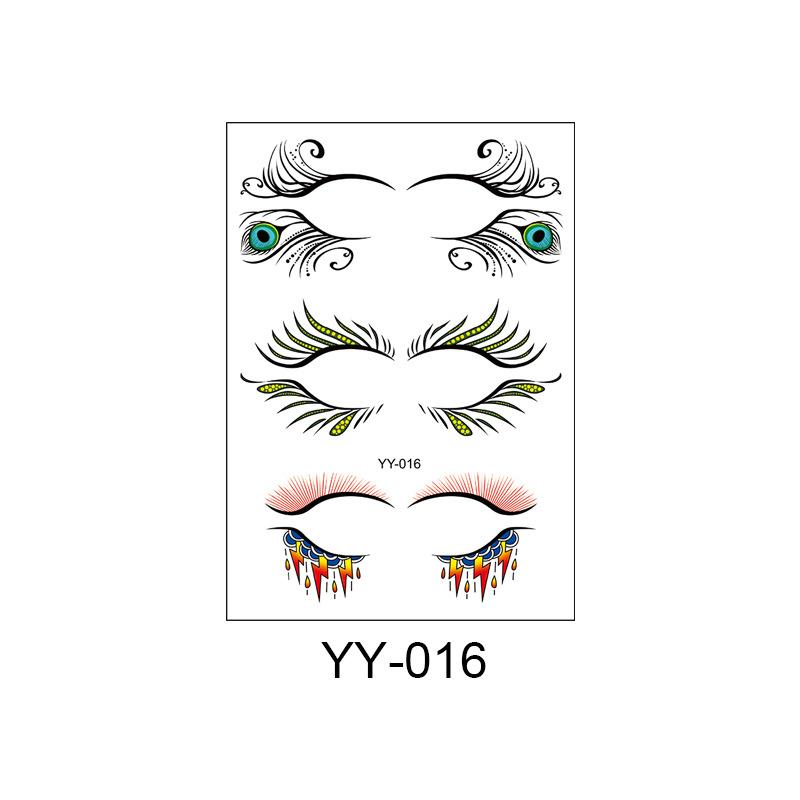 Eyelash tattoo stickers are waterproof and sweat-resistant, disposable and easy to clean, the same type of stickers for lower eyelashes, makeup
