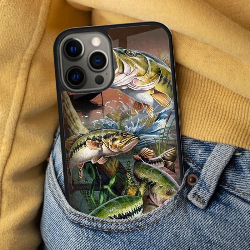 Carp Fishing Fish Soft Phone Case for iPhone 17 Air 16e Pro Max 15 Pro 13 14 Plus 11 12 MagSafe Magnetic Coque