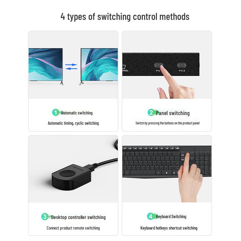 MT-viki KVM Switch for Multiple PCs