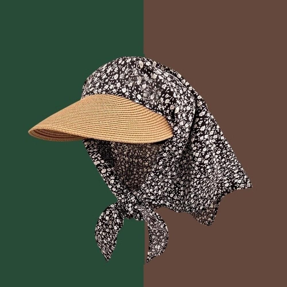 Korean Style Scarf Baseball Cap Star Print Strappy Scarf Hat Fashion Headscarf Baseball Hat  Spring