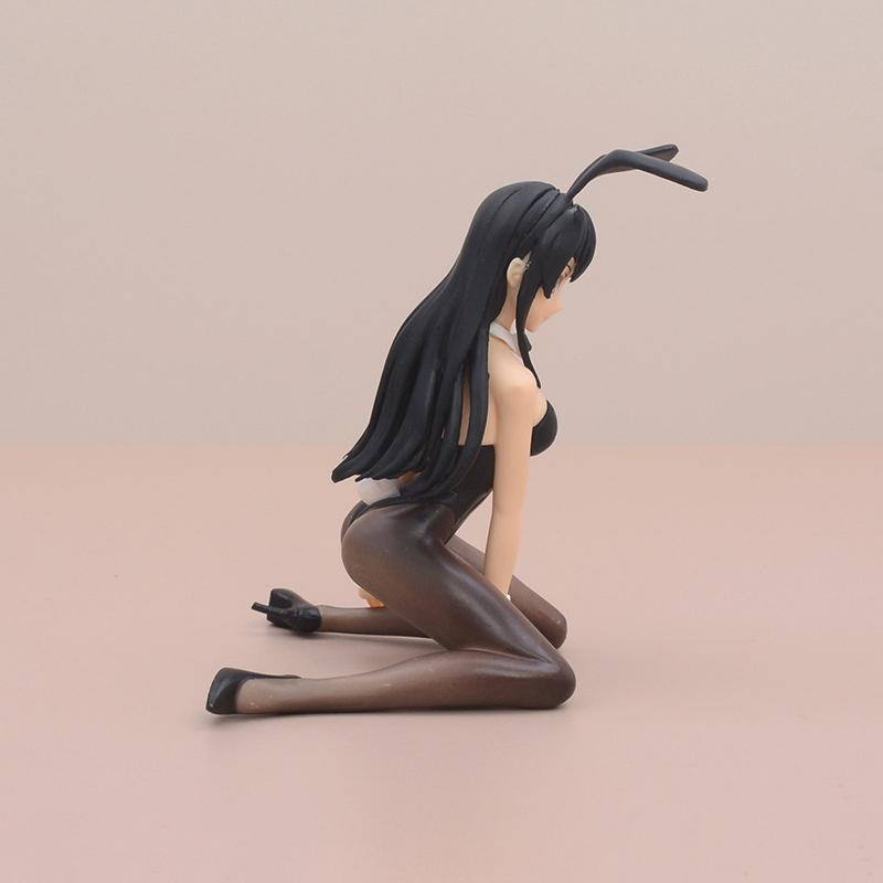 11cm Sakurajima Mai Black Silk  Bunny Ver. PVC Action Figure Anime Figure Model Toys Collection Doll Gift