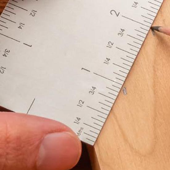 1/2Pcs Woodworking Rulers Compact Design Portable Multifunctional Durable Stainless Square Edged Precision