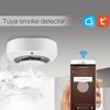 TUYA Smoke Detector Wireless White Color Smoke Sensor Highly Sensitive alarm fire for Home Alarm
