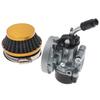 19mm Racing Carburetor with 58mm Air Filter for 2 Stroke Motorized DIrt Pit Pocket Bike 49cc 66cc 70cc 80cc
