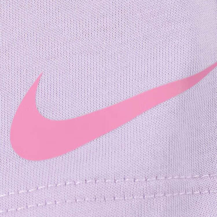 Nike T-Shirt Soft Comfortable Skin-Friendly Versatile Short Sleeve Kids Tops Light-Purple II3526-537