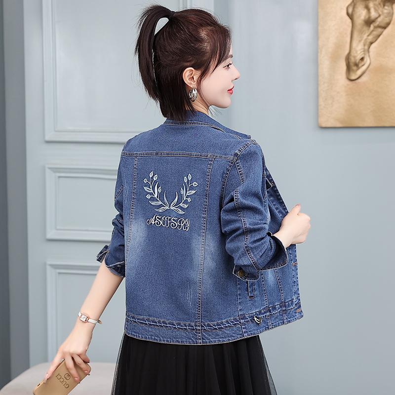 Short Jacket Women's Denim Korean Version Women's Loose Top Minimalist Jacket