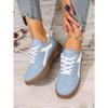Women's Lace Up Sports Shoes - Low Cut Design, Suitable for Fitness, Skateboarding, Daily Wear and Casual Shoes All Season, Women's Sports Shoes