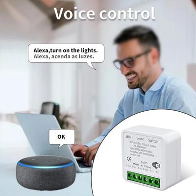 Tuya Wifi Smart Schalter RF 433Mhz 1/2/3 Wege Kabelloser Wandpanel Schalter Smart Life App Sprachsteuerung mit Alexa Google Home Alice