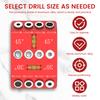 30 45 90 Degree Angle Drill Guide Jig Aluminium Alloy Angled and Straight Hole Drill Guide with 4 Bits for Wood Post Furniture
