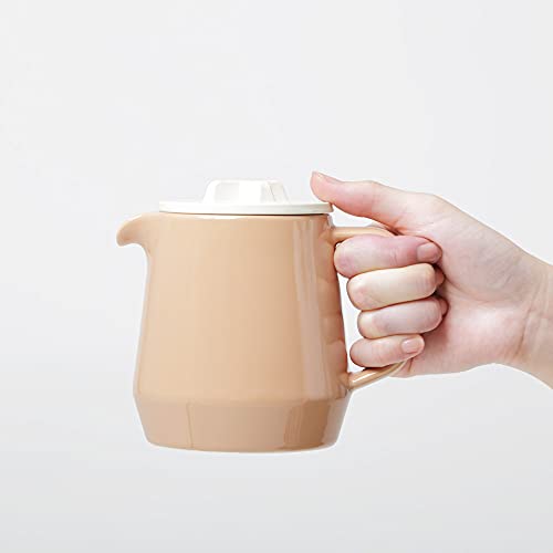 Ideaco Teapot, 450ml, Brown/Sand White