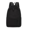 Solid Color Nylon Backpack Large Capacity Korean Style School Bag Rear Plug-in Box Design Travel Backpack for Adults Student