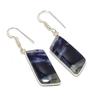 Natural Sodalite Gemstone 925 Sterling Silver Jewelry Earring 1.89" AE-12118
