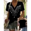 Daily Breathable V-neck Women's Top Versatile Short Sleeve Fashionable Loose T-Shirts Women’s