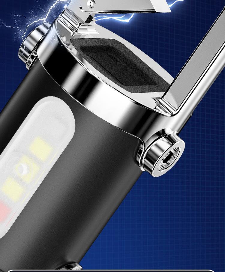 Compact Waist-Hanging Keychain Flashlight: Multifunctional, Rechargeable, Waterproof for Everyday and Outdoor Use