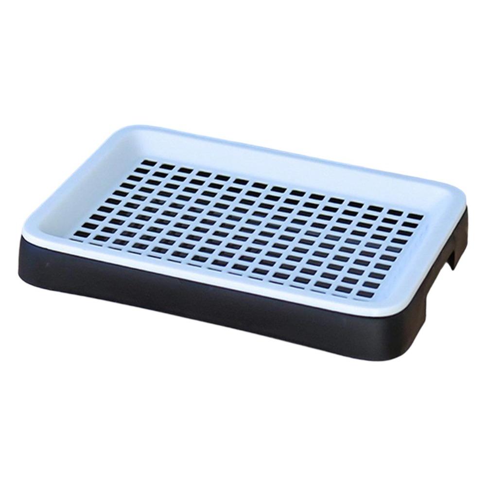 Doppelschichtiger Meerschweinchenkäfig mit Streuschale und Gitter Leicht zu reinigende Kaninchen-Toilettenschale Herausnehmbare Schale Langlebige Töpfchentrainingsbox