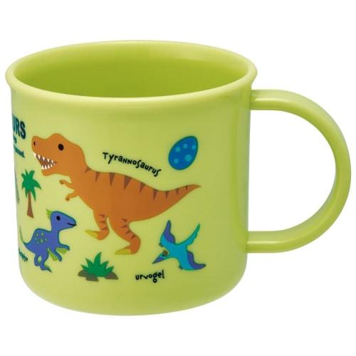 Skater Lunch Box Plastic Cup, 200ml, for Kids, Antibacterial, Dishwasher Safe, Made in Japan, Dinosaur Picture Book, NEW KE4AAG-A