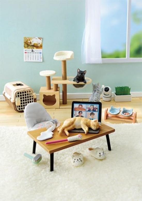 Re-ment Petit Sample Nekota's Daily Life 1BOX Approximately H115 x W70 x D50mm Made of PVC