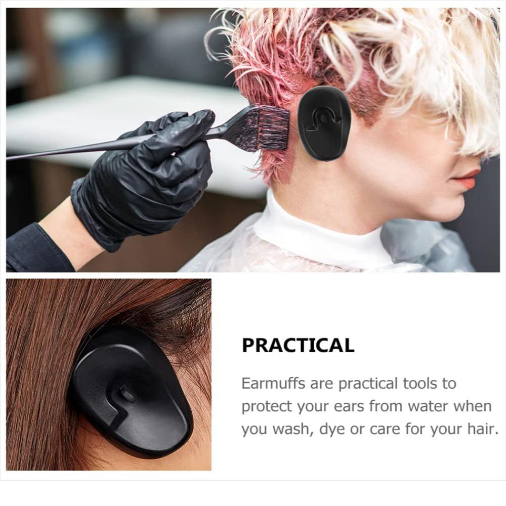 Silicone Hair Coloring Ear Cover Ear Protector Cover Hair Salon Earmuffs Silicone Ear Cover