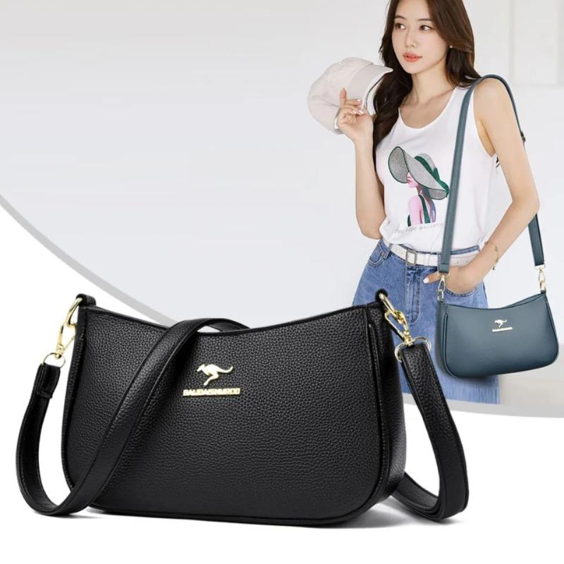 Women's Retro Shoulder Bag, Simple Crossbody Bag, Solid Color Shoulder Bag Suitable for Daily Use, Commuting, and Shopping