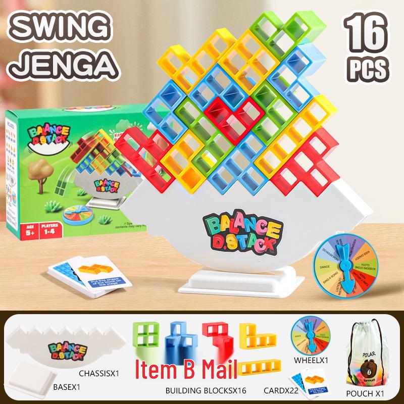 Russian Tetris Balance Blocks: Parent-Child Interactive Educational Stacking Toy
