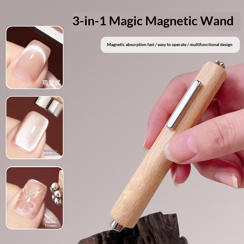 

8Pcs Cat Eye Magnet Set With Iron For Nails Heart Shaped Rabbit Iron Magnetic Design Diy Nail Tool Back To School