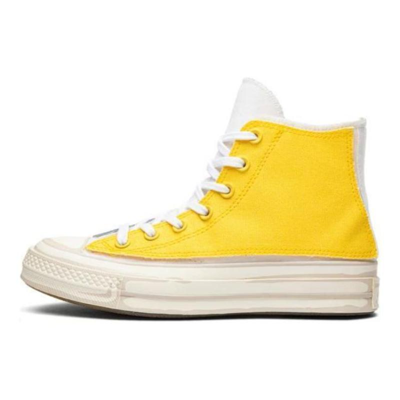 

Joshua Vides x Converse Chuck Taylor All Star 70 Chuck Taylor All Star Hi Round Toe Lace-up High Top Canvas Unisex Yellow 44.5