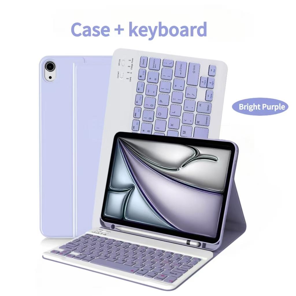 Case For iPad Air 11-inch (M4),For iPad Air 11-inch (A3459 A3460 A3463) Detachable Keyboard Case with Pen Holder