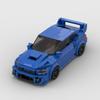 MOC Subaru WRX STI 303 peças carro esportivo de corrida Veículo Corredor Blocos de Construção Tijolo Criativo Brinquedos de Garagem para Meninos