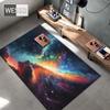 3D-tepper til barneroms universet teppe planet svart hull ytre rom teppe for gutter tilpasset teppe badematte 3D
