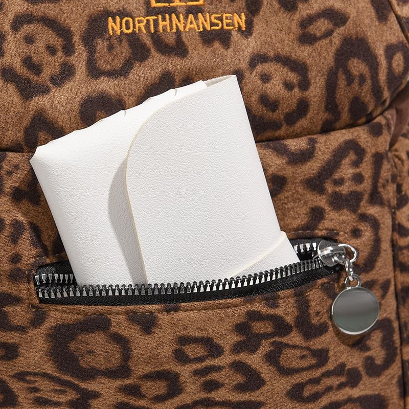 Leopard Print Backpack Student Schoolbag Lightweight Backpack