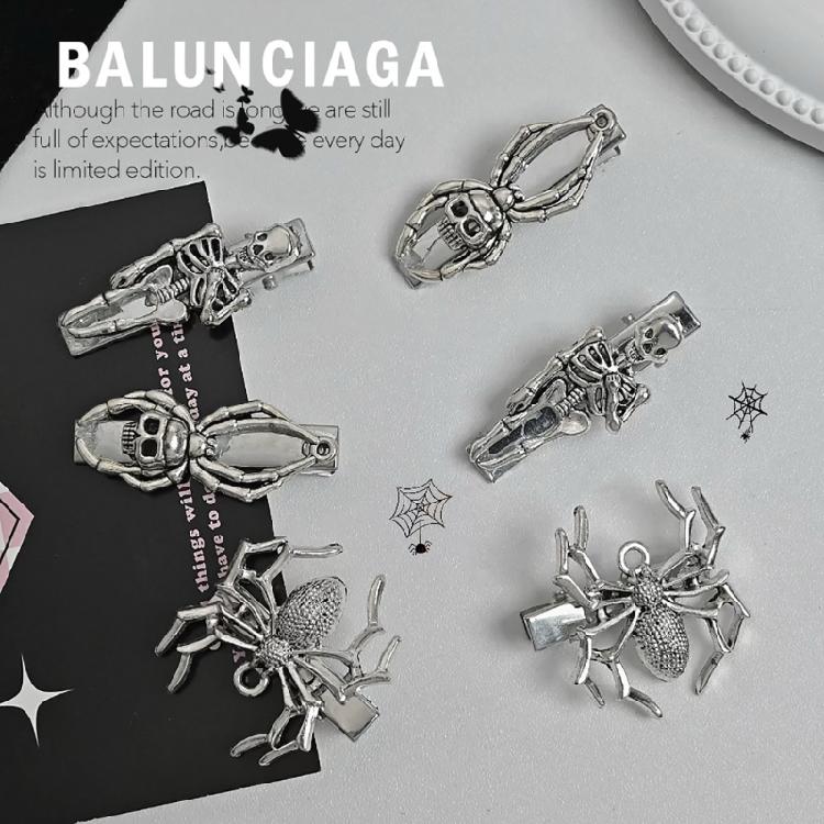 Spinki gotyckie szkielet dla dziewczynki na imprezy o tematyce Halloween, urocza spinka do włosów