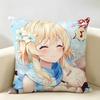 Lumine Genshin Game Cushion Cover Natural Linen Organic Fabric DoubleSided Printing Room Sofa Decor Pillow Case