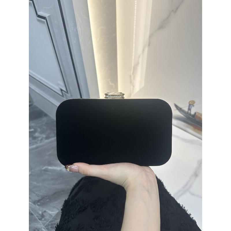 New celebrity with cheongsam dinner bag evening dress clutch bag diamond-encrusted suede bag women's portable messenger bag