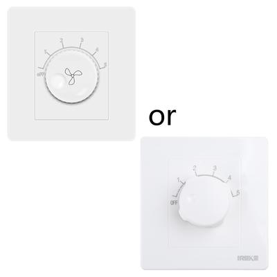 Universal Surface Mounted Ceiling Fan Speed Controller Fan Speed Control Switch Five-speed Electric Fan Switch Square