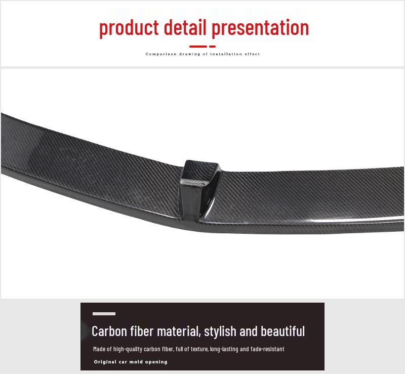 Mercedes-Benz Carbon Fiber Small Body Kit Front Lip Splitter Spoiler.