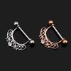 Set of 5 Cutest Stainless Steel U-Shaped Zircon Body Piercing Rings Nipple Ring Jewelry Kit for Women Gift for Children