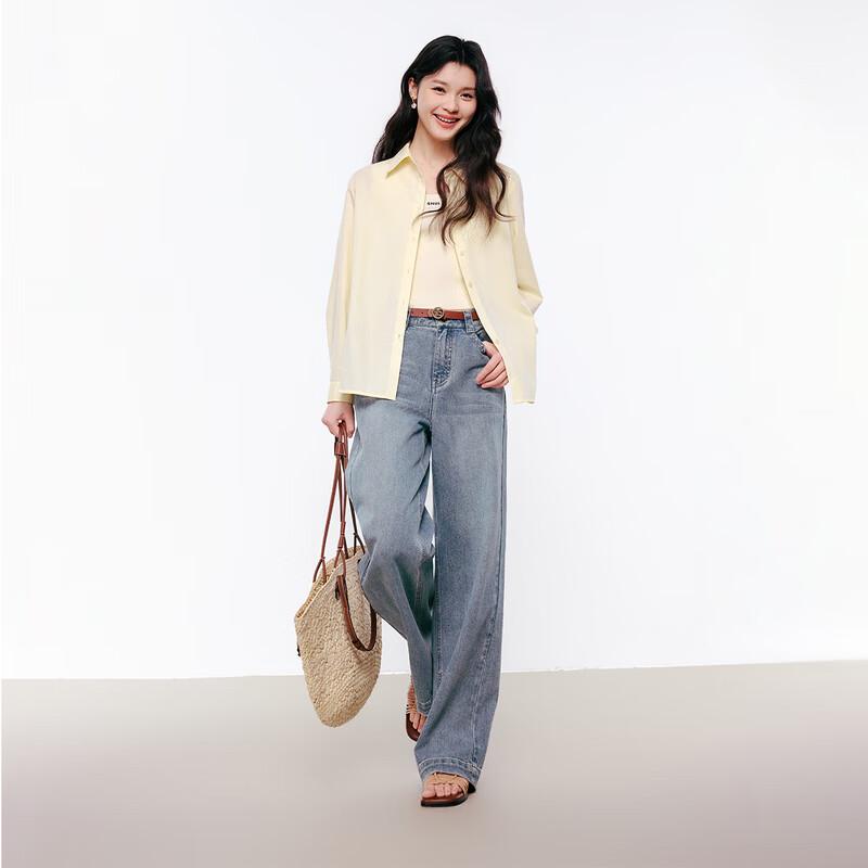 Women's Basic Lapel Long Sleeve Shirt