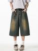 Vintage Blue Casual Pants With Loose Fit For Men Summer 2026 Relaxed Style