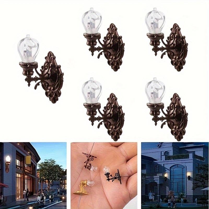1: 87 Model Wall Lamp Moss Micro Landscape Decoration Lamp Architectural Sand Table Model Wall Lamp Material and Lighting