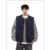 Men's Retro Mountain-Style Cotton Vest - Collared, Warm & Trendy Sleeveless Jacket for Autumn/Winter.