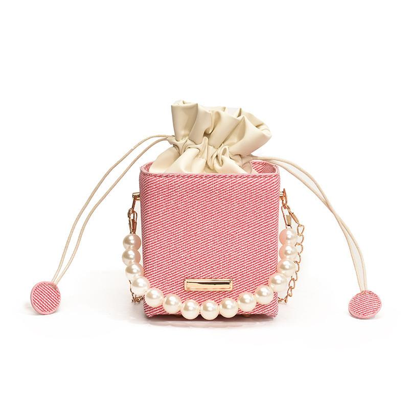 Trendy Stylish Bucket Bag Chic Casual Shoulder Handbag For Women With Soft Pu Material And Unique Design