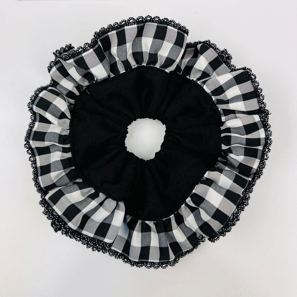 Plaid Korean Ballet Style Scrunchie: High Elasticity Women's Hair Tie, 2025 Edition