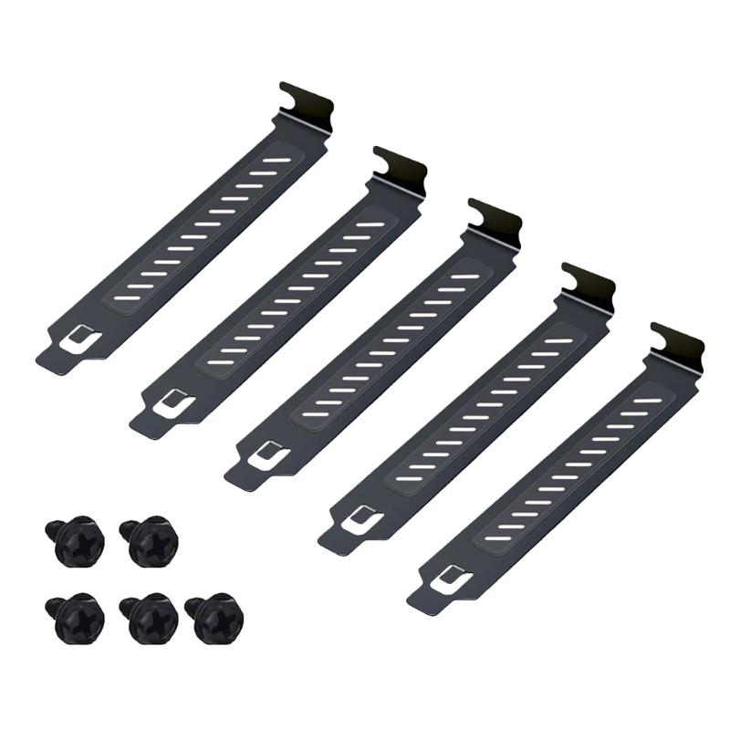 5 Stück 12 cm Metall-PCI-Steckplatzabdeckungen Staubschutzbleche für PC-Erweiterungssteckplätze Bieten lange Beständigkeit gegen Staub und Abnutzung