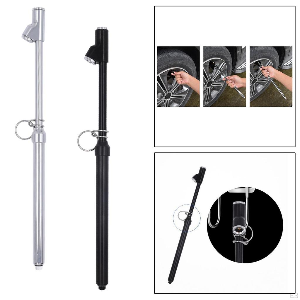 Head Tire Pressure Gauge, 12inch 10-150PSI Metal Air Gauge for Rvs Vehicles