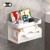 Wall-Mounted Toilet Paper & Tissue Box Storage Rack