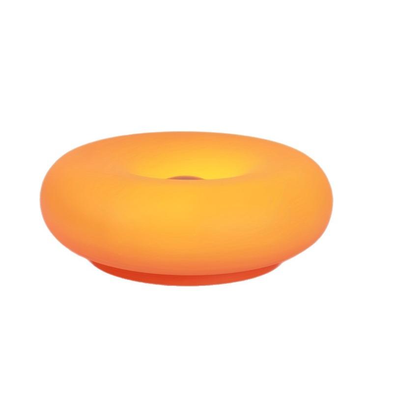 Circular Wall Lamp, Bedroom Touch Orange Bedside Lamp, Ambient Light