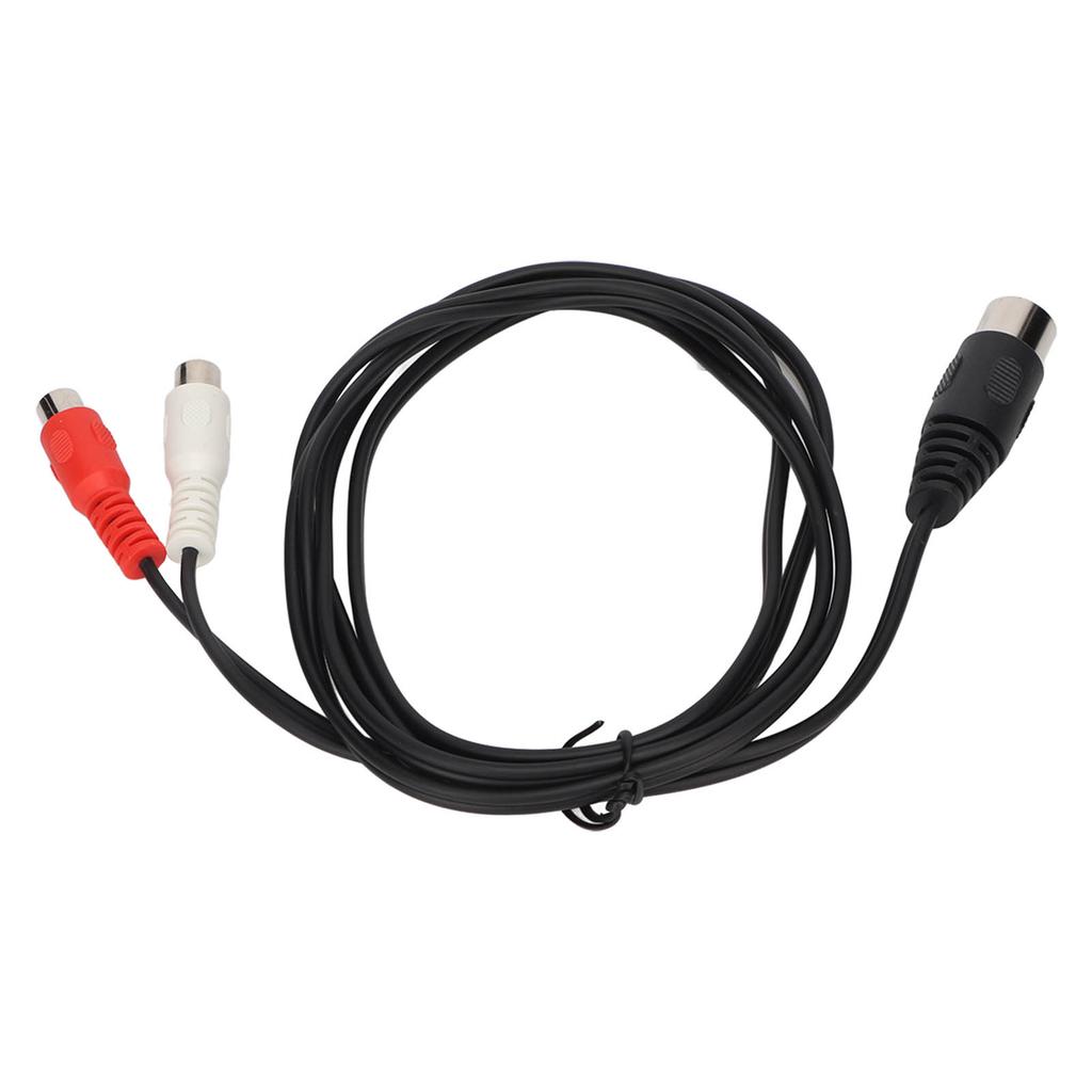 DIN 5PIN Male to 2RCA Female Cable Professional RCA Adapter Cable for Old Sound Equipment 4.9ft