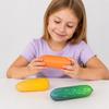 Anxiety Relief Carrot Squeeze Toys Sound Crispy Corn Fidget Toy Sensory Stress Toy  for Kids Adults