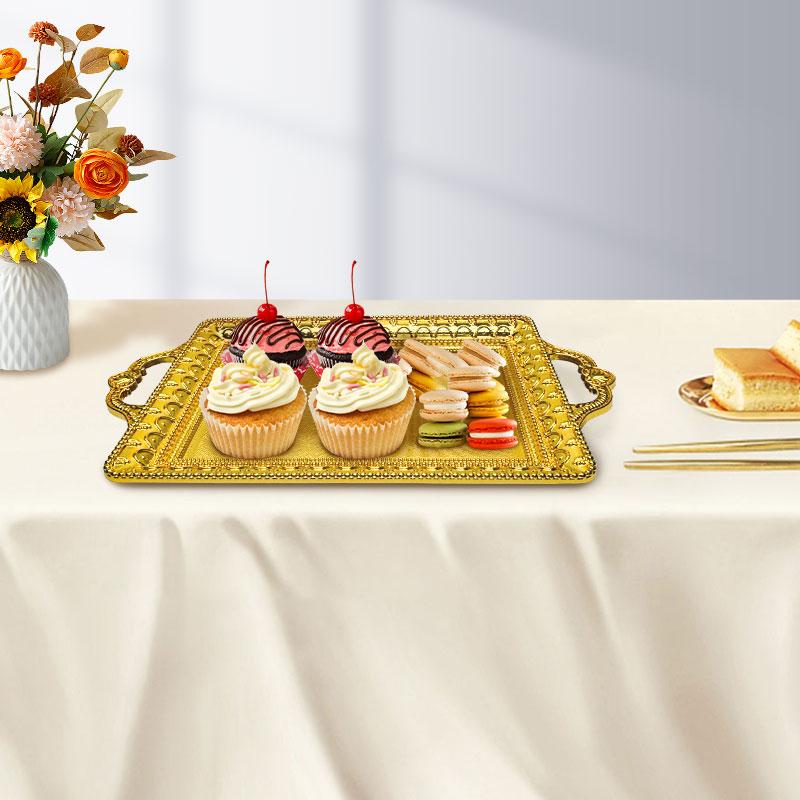 Luxury Fruit Tray - Elegant European-style Gold Decorative Bowl for Home & Party