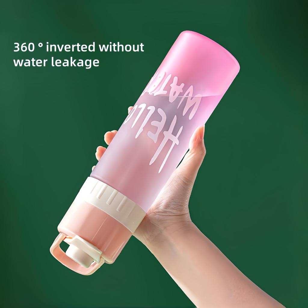 650ml Großvolumige Sprühwasserflasche Outdoor-Sport Fitness Wasserbecher Tragbare Sprühflasche BPA-frei Trinkgeschirr Reiseflaschen